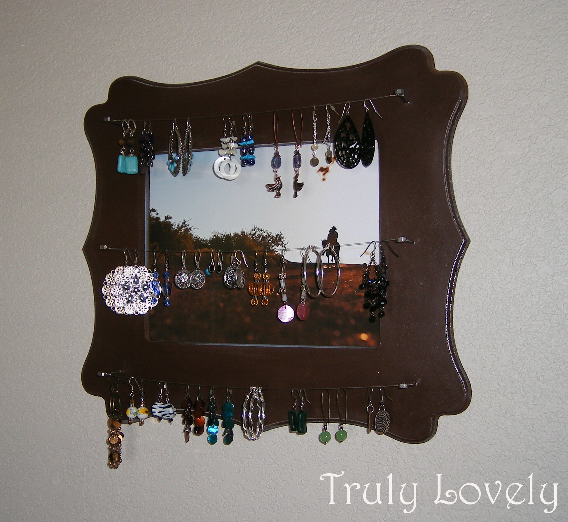 Western Frame Earring Display jewelry organization