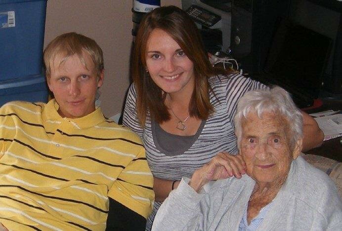 Nate, Kassi and Granny