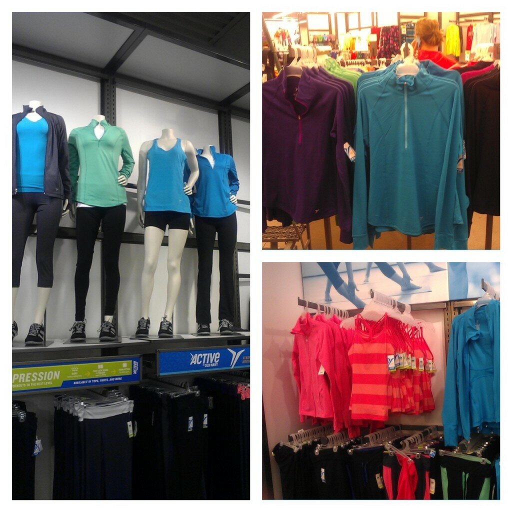 Old Navy Activewear in the Old Navy store